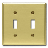 Leviton 81009 2-Gang Standard Size Commercial Grade Toggle Switch